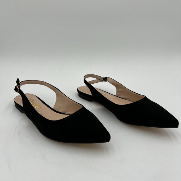 Black Suede pointy toe flats - Picture 5 of 7